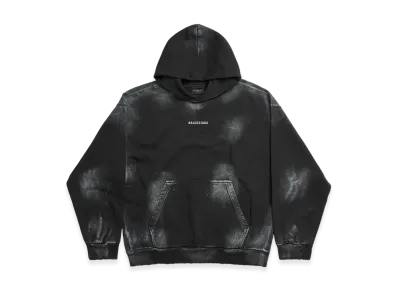 BALENCIAGA BALENCIAGA Back Hoodie Medium Fit "Faded Black/White"