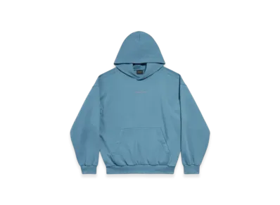 BALENCIAGA Back Reflective Hoodie Medium Fit "Blue"