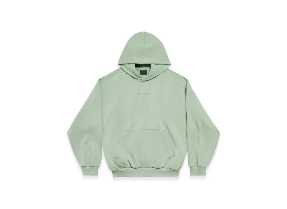 BALENCIAGA Back Reflective Hoodie Medium Fit "Green"