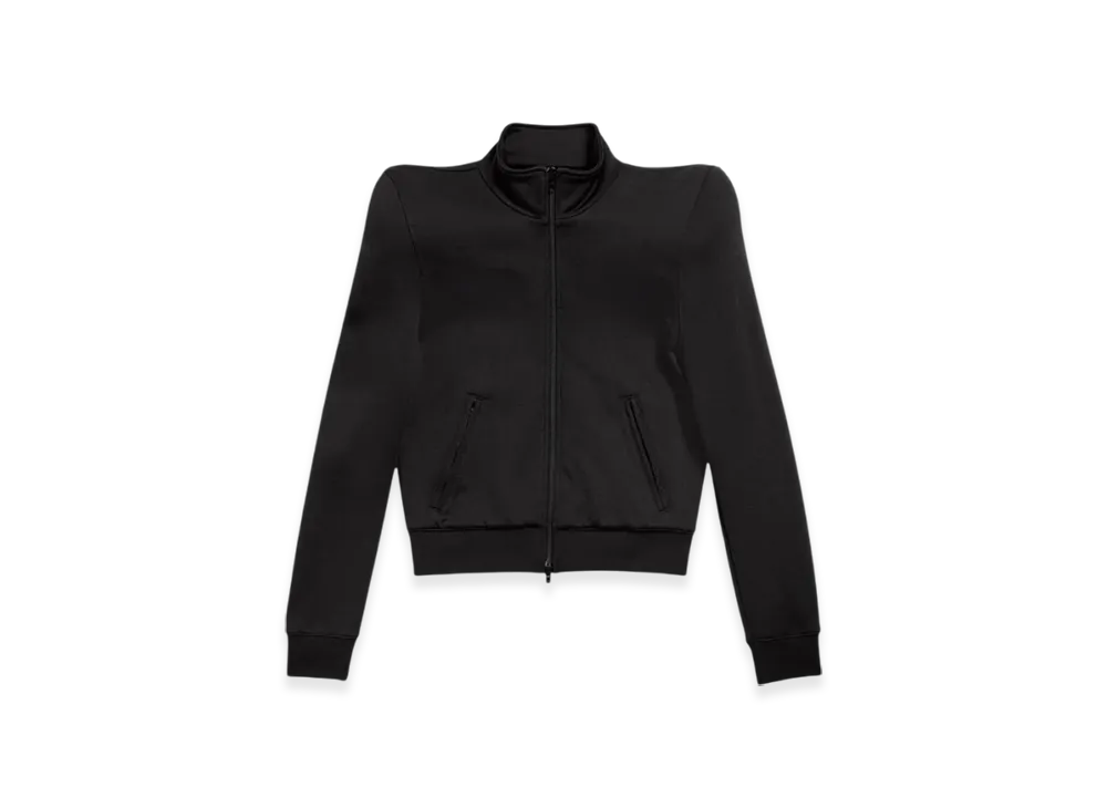 BALENCIAGA 3B Sports Icon Round Shoulder Jacket "Black White"