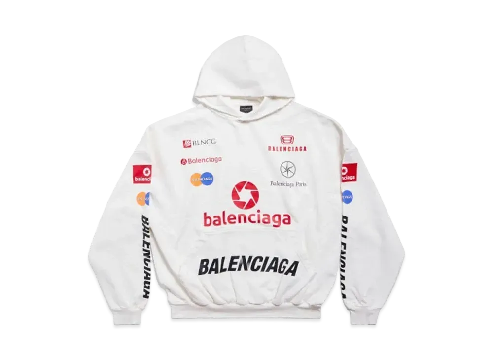 BALENCIAGA Top League Hoodie Oversized "White"