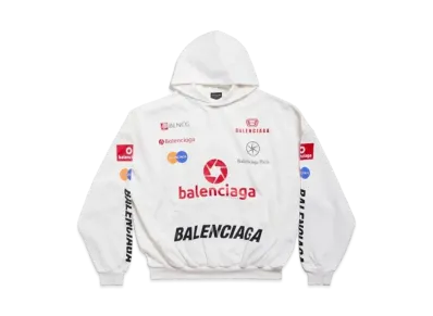 BALENCIAGA Top League Hoodie Oversized "White"