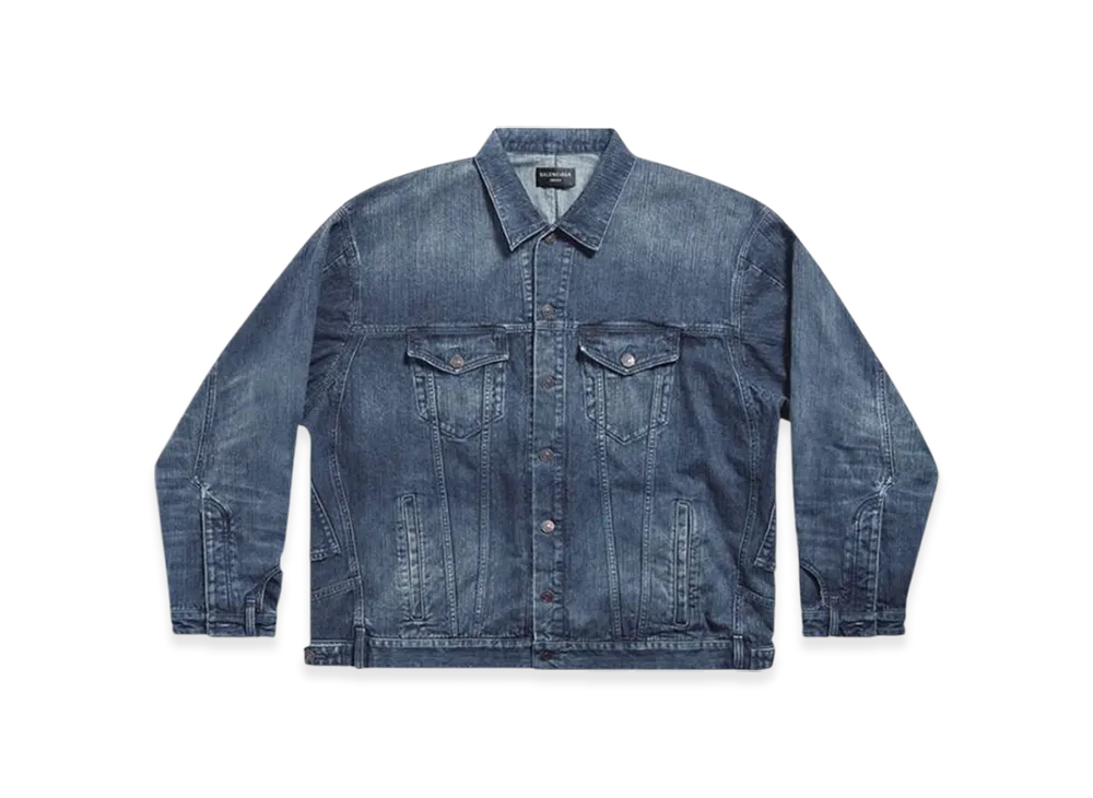 BALENCIAGA Deconstructed Jacket "Dark Blue"