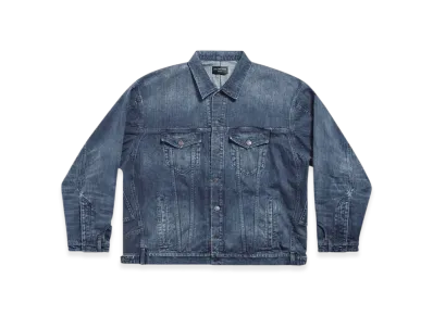 BALENCIAGA Deconstructed Jacket "Dark Blue"