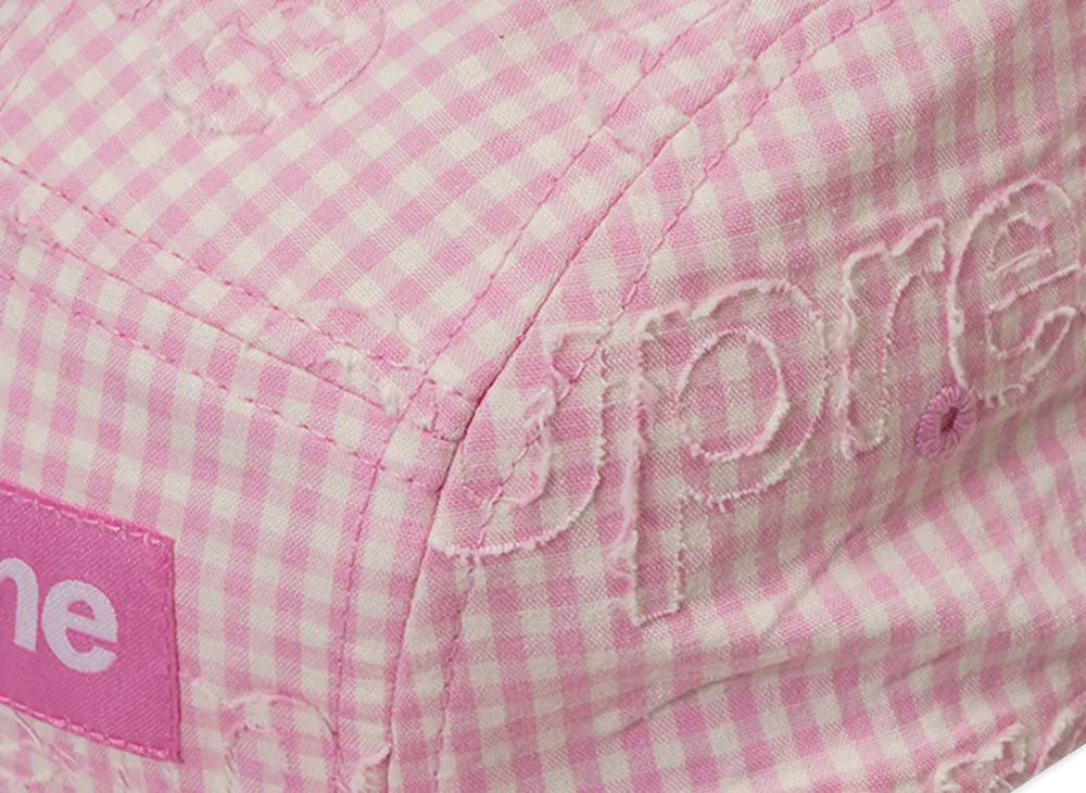 Supreme Monogram Gingham Camp Cap Supreme Monogram Gingham Camp Cap