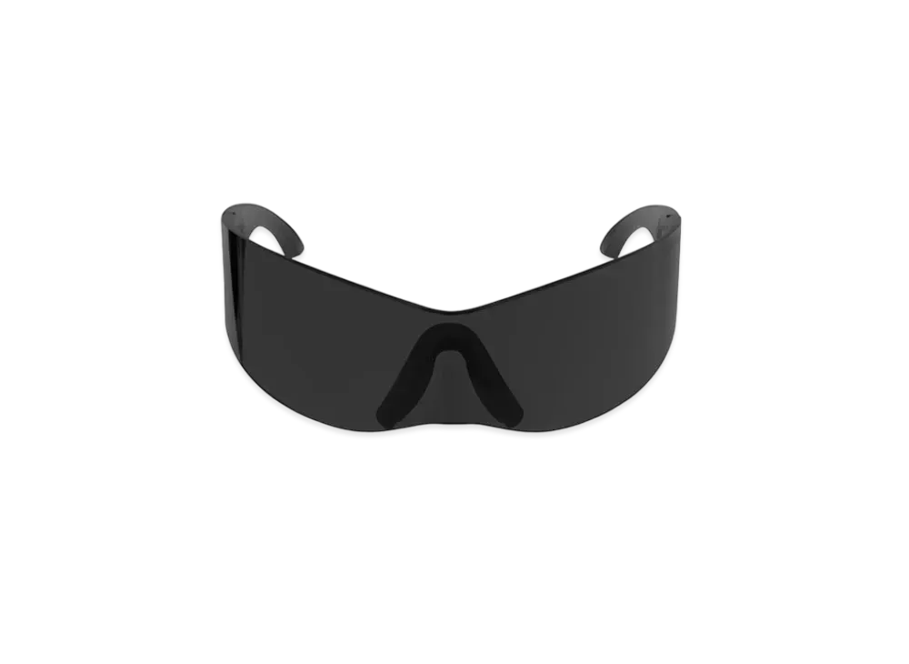 BALENCIAGA Panther Mask Sunglasses in Injected Nylon "Black"