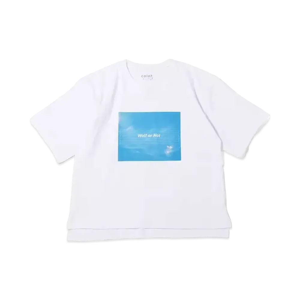 atmos pink Don'T Be Fooled By Rainbows And Wolves Front Logo T-Shirt "White"