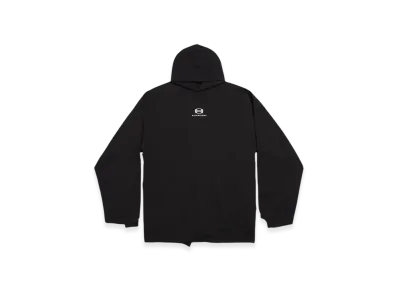 BALENCIAGA Unity Sports Icon Deconstructed Long Sleeve T-Shirt Oversized "Black White"