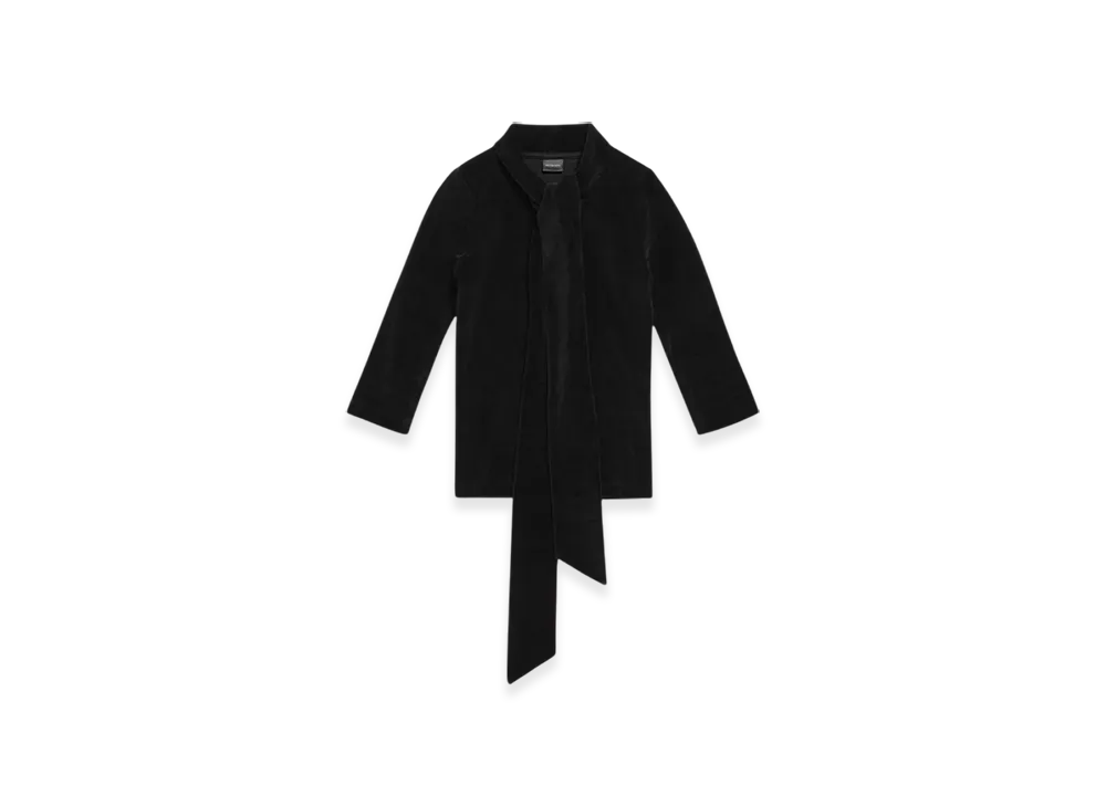 BALENCIAGA Women's Scarf Fitted Turtleneck "Black"