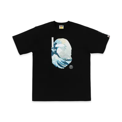 A BATHING APE x UKIYO-E Ape Head Tee #1 "Black"