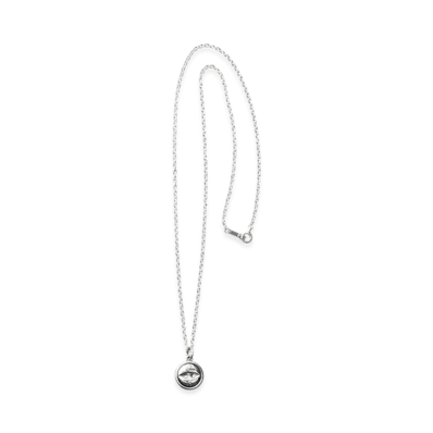NEIGHBORHOOD Silver Button Necklace "Silver"