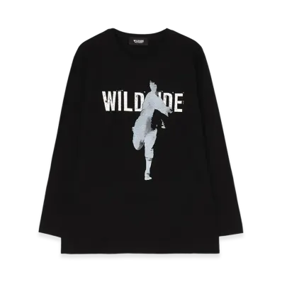 WILDSIDE YOHJI YAMAMOTO Pitching Long Sleeve T-Shirt "Black"