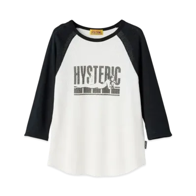 HYSTERIC GLAMOUR Hysteric Agent 3/4 Sleeve T-Shirt "White"