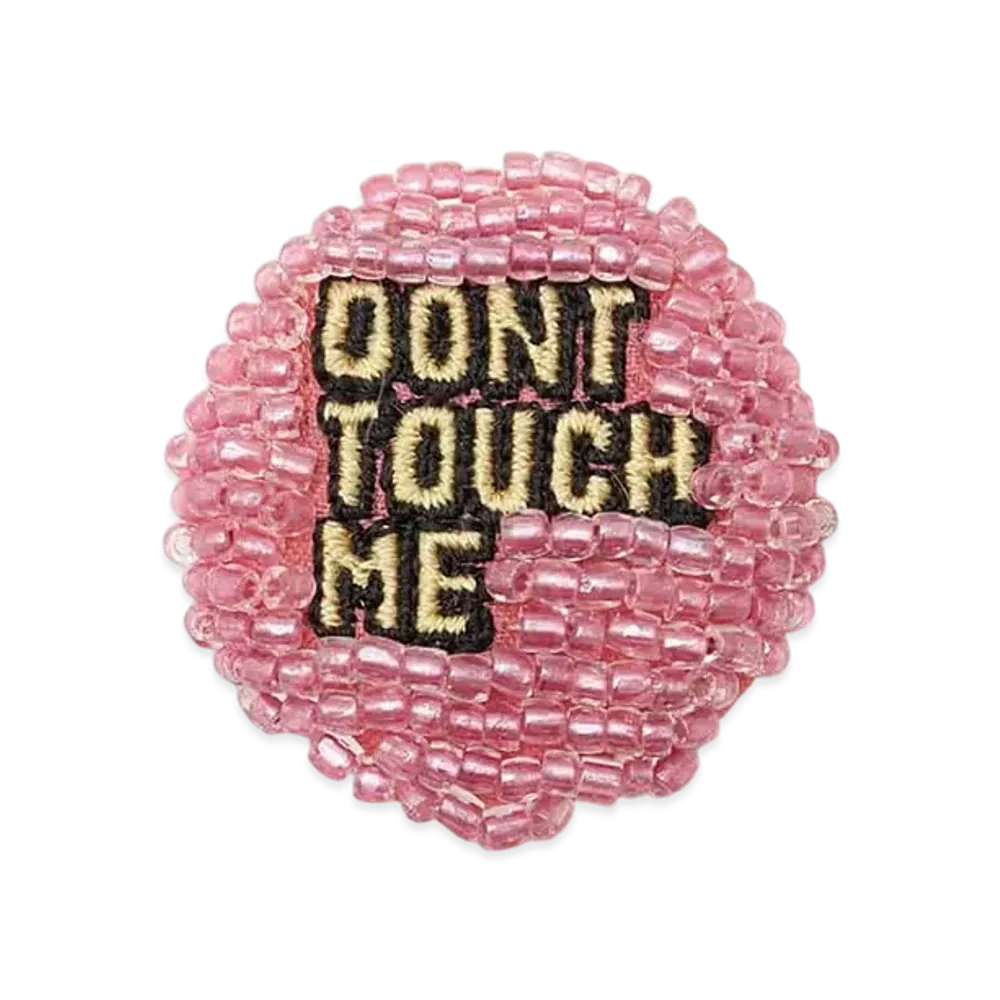 UNDERCOVER Wool Silk Fabric Badge "Lightpink"