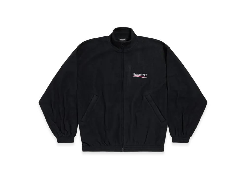 BALENCIAGA Political Campaign Zip-Up Jacket "Black"