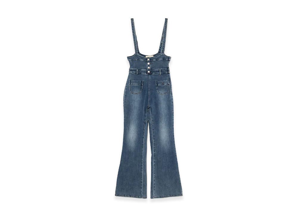 ANDMARY Women's Heart Hip Denim Allinone "Blue"