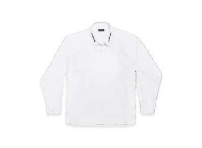 BALENCIAGA Dropped Neckline Shirt Oversized "White Black"