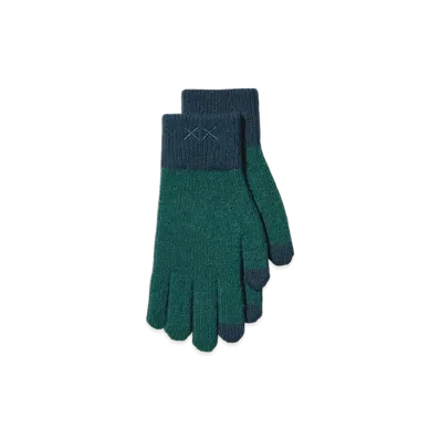 Uniqlo x KAWS Winter Heattech Knit Gloves "Green"