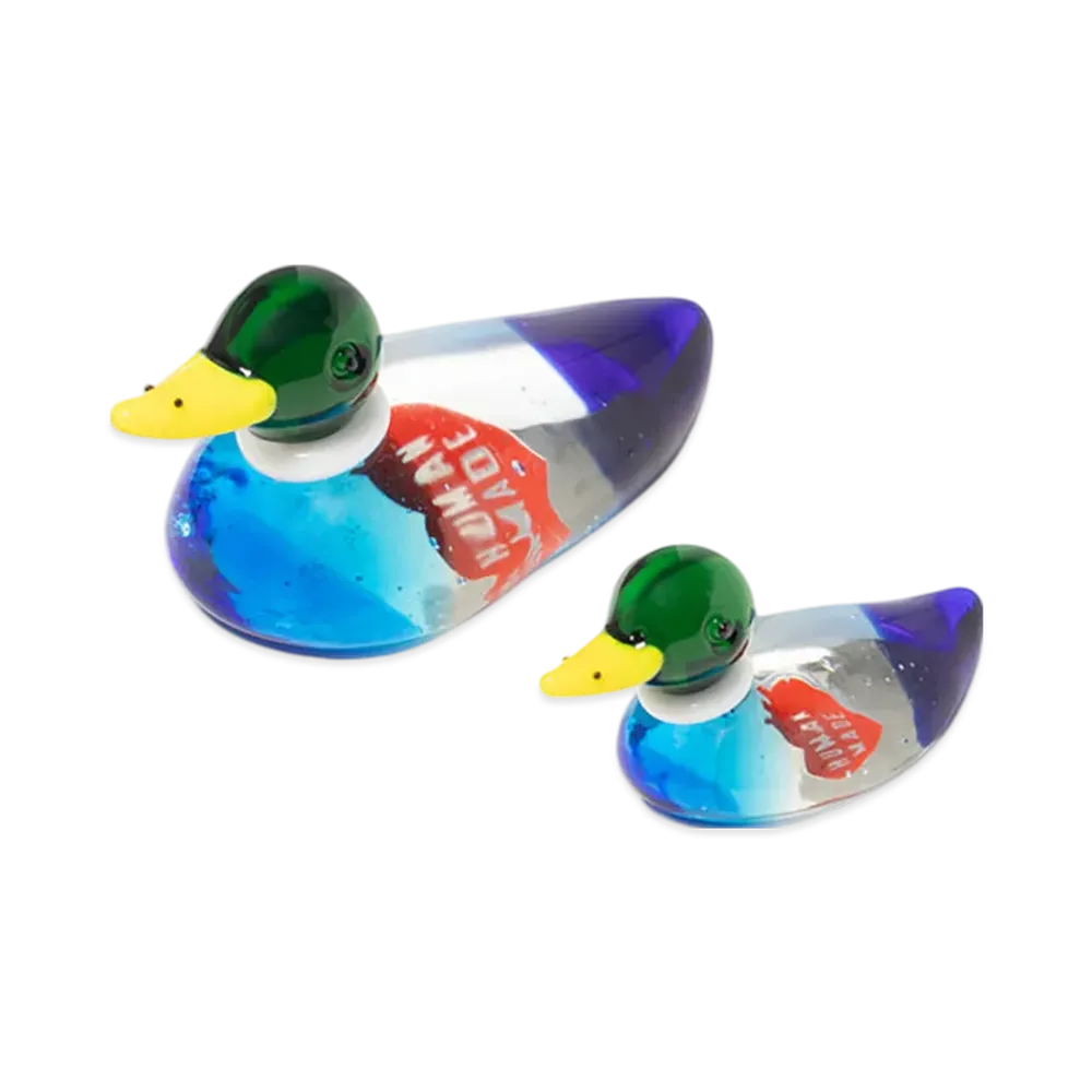 HUMAN MADE Duck Pair Glass Figurine "Clear"