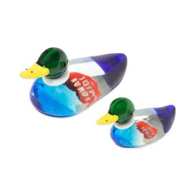 HUMAN MADE Duck Pair Glass Figurine "Clear"