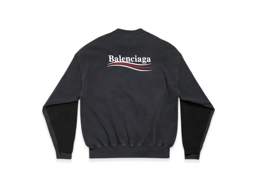 BALENCIAGA Political Campaign Hybrid Sweater "Black"