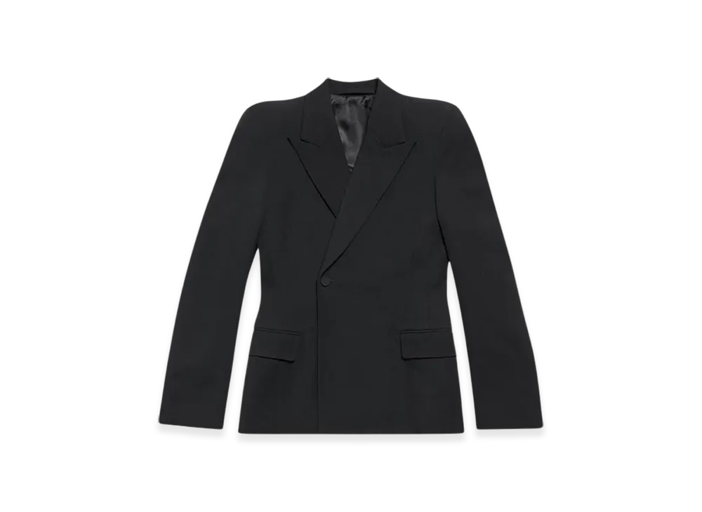 モダン♪◇ROUND SHOULDER ジャケット◇BALENCIAGA New 'Round' outerwear for Balenciaga Summer25 Cropped length