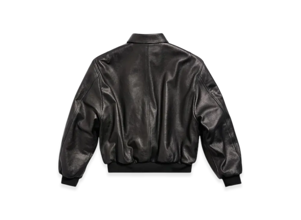 BALENCIAGA Sporty B Shearling Jacket "Black"