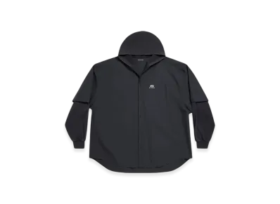 BALENCIAGA Unity Sports Icon Patched Shirt Large Fit "Black"