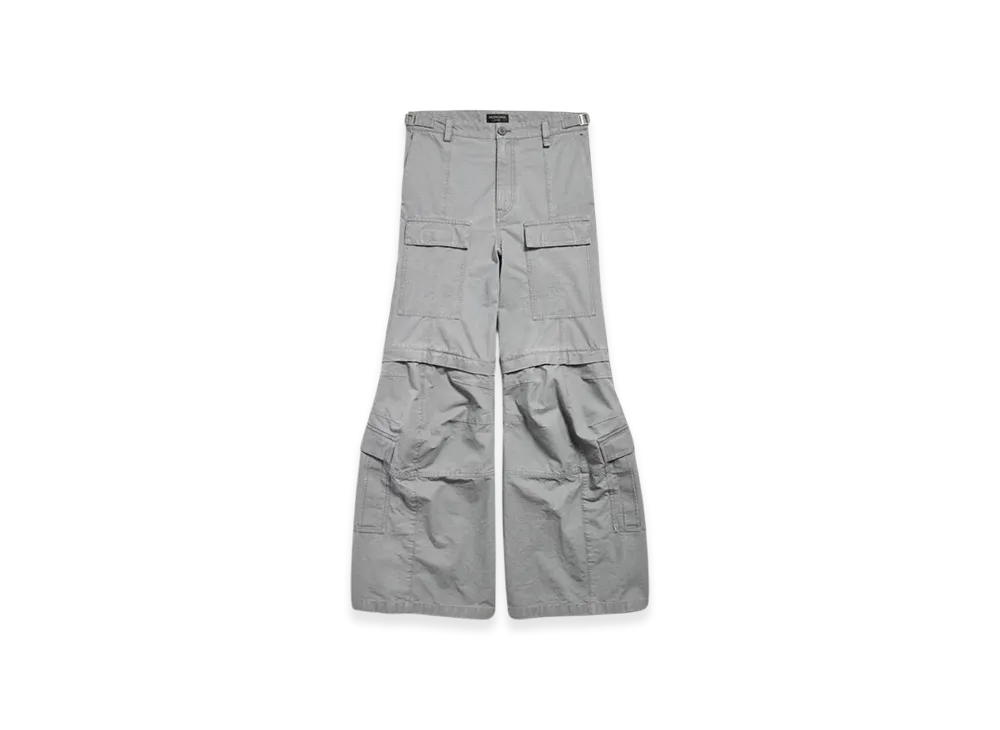 BALENCIAGA Flared Cargo Pants "Grey"