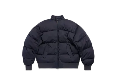 BALENCIAGA Men's Cut-Up Harrington Jacket "Dark Blue"