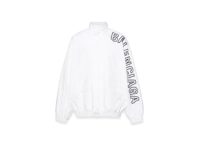 BALENCIAGA Logo Embroidered Jacket "White"