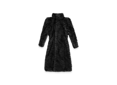 BALENCIAGA Women's Round Shoulder Fitted Coat "Black"