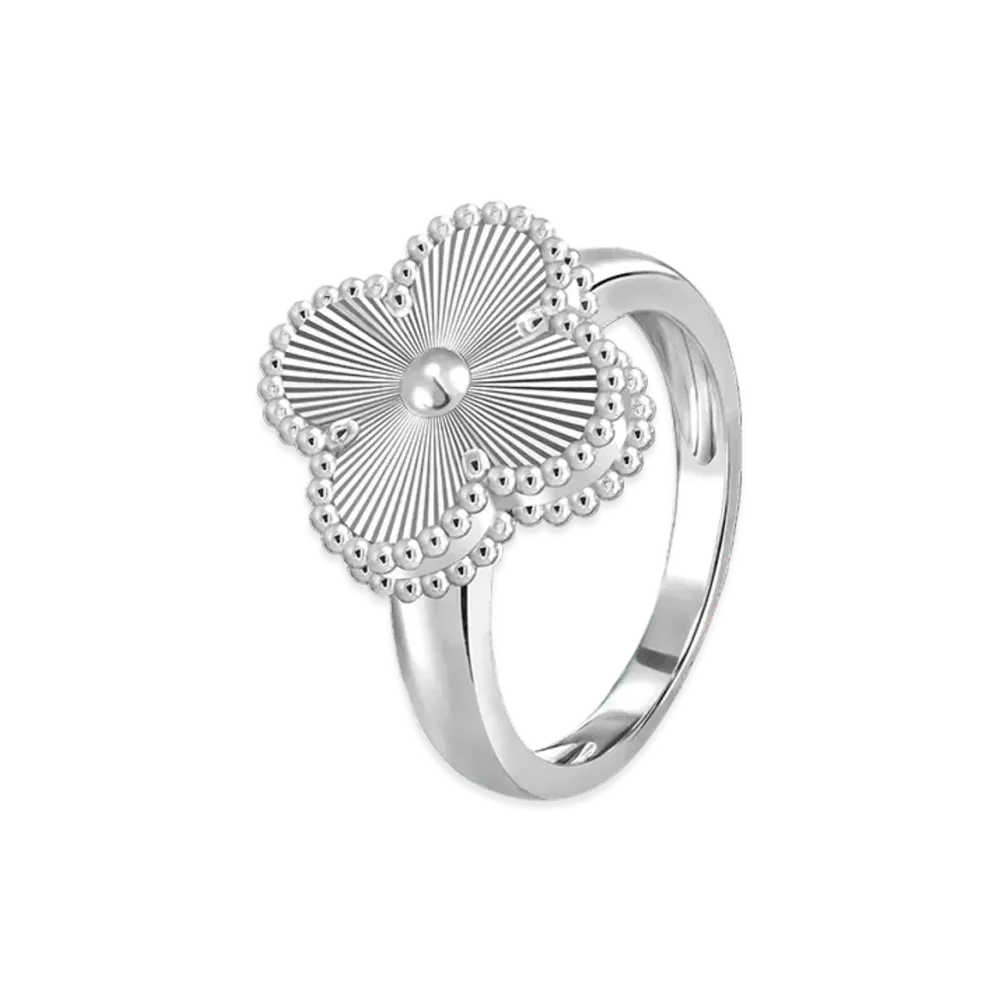 Van Cleef & Arpels Vintage Alhambra ring "18K White gold"
