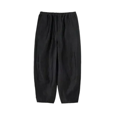 Graphpaper Back Satin Linen Cupro Parachute Pants "Black"