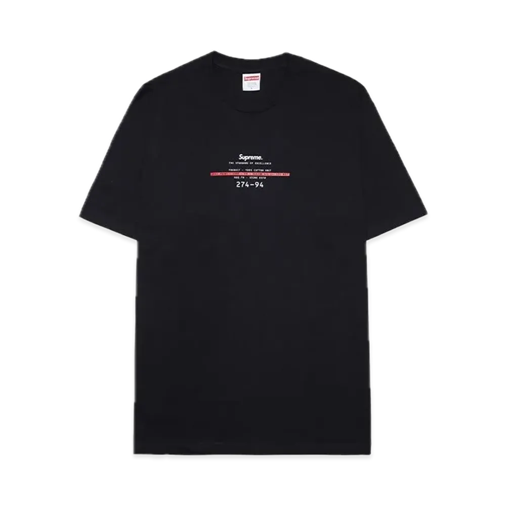 シュプリーム スタンダード Tシャツ "ブラック"