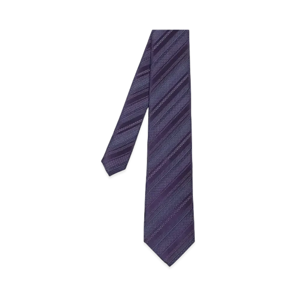 Paul Smith Pin Dot Regimental Tie "DarkPurple"