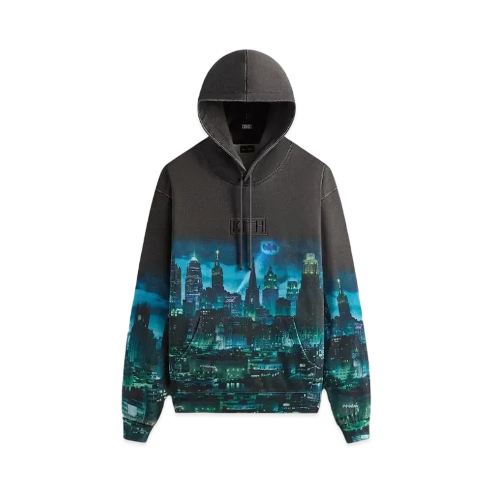 Kith x Batman Gotham Vintage Nelson Hoodie "Black"