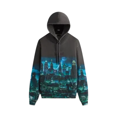 Kith x Batman Gotham Vintage Nelson Hoodie "Black"