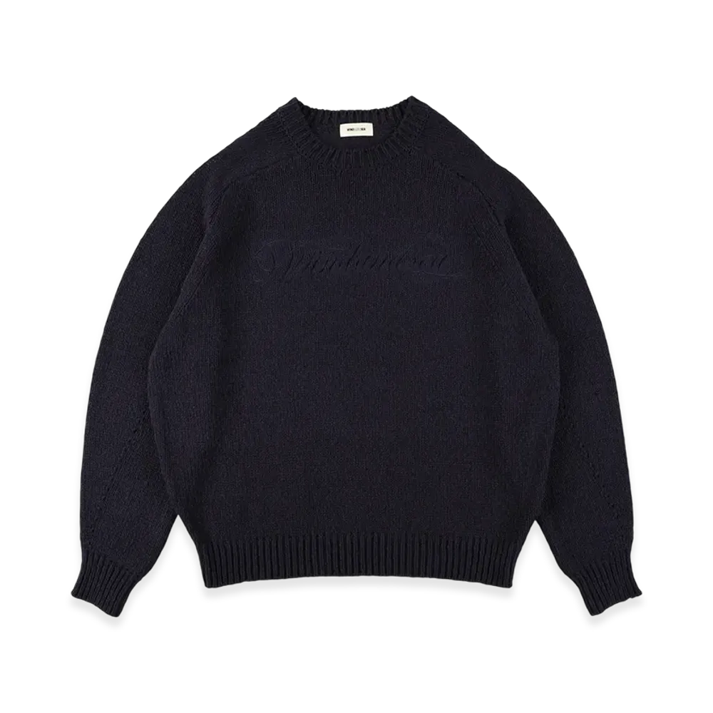 WIND AND SEA Low Gauge Cotton Knit "Navy"