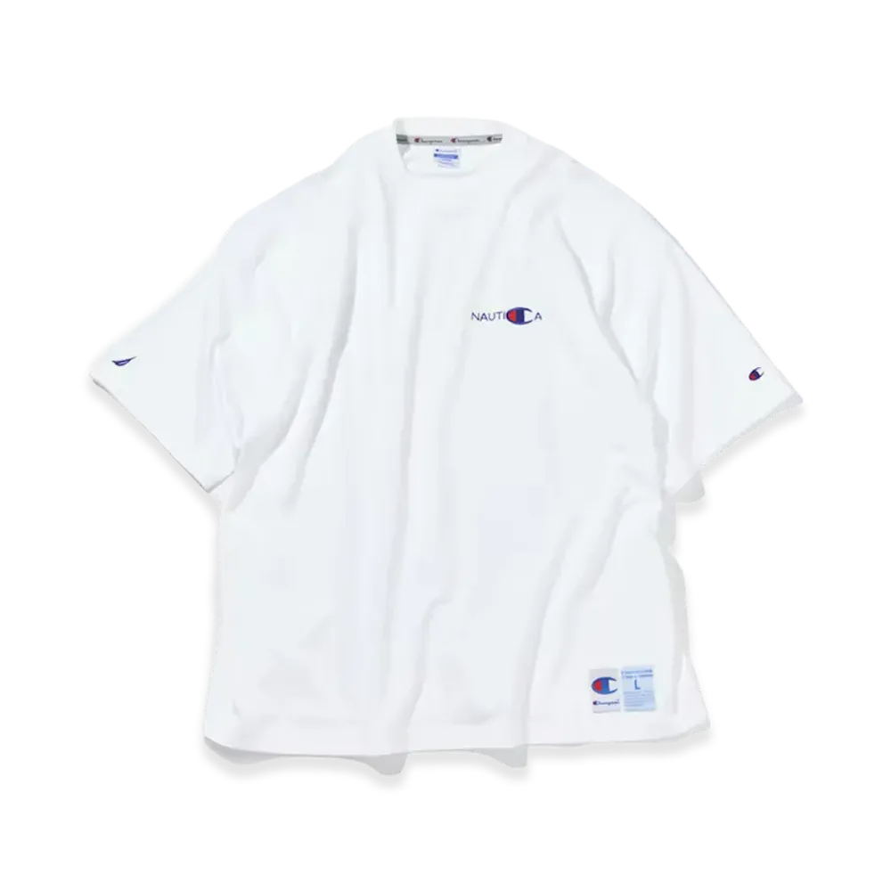 Champion x NAUTICA Embroidered Heavyweight T-Shirt "White"