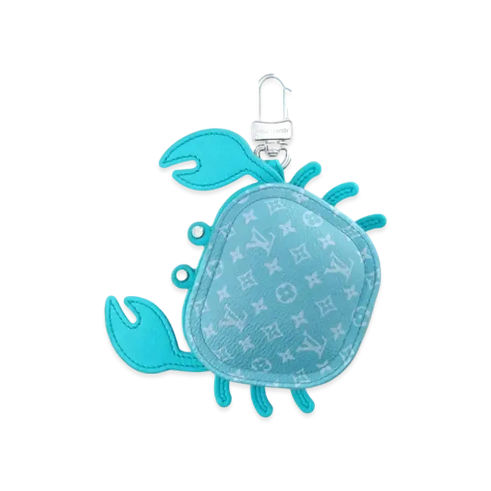 Louis Vuitton LV Crab Bag Charm Monogram "Blue"