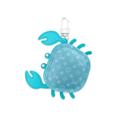 Louis Vuitton LV Crab Bag Charm Monogram "Blue"