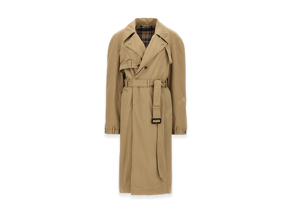BALENCIAGA Women's 'Deconstructed' Trench Coat "Beige"