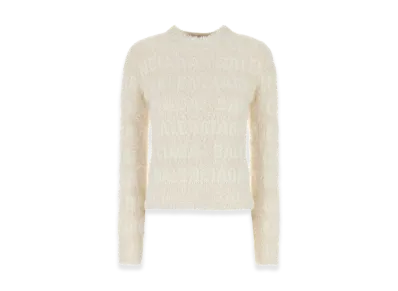 BALENCIAGA Women's Wool Blend Sweater "White"