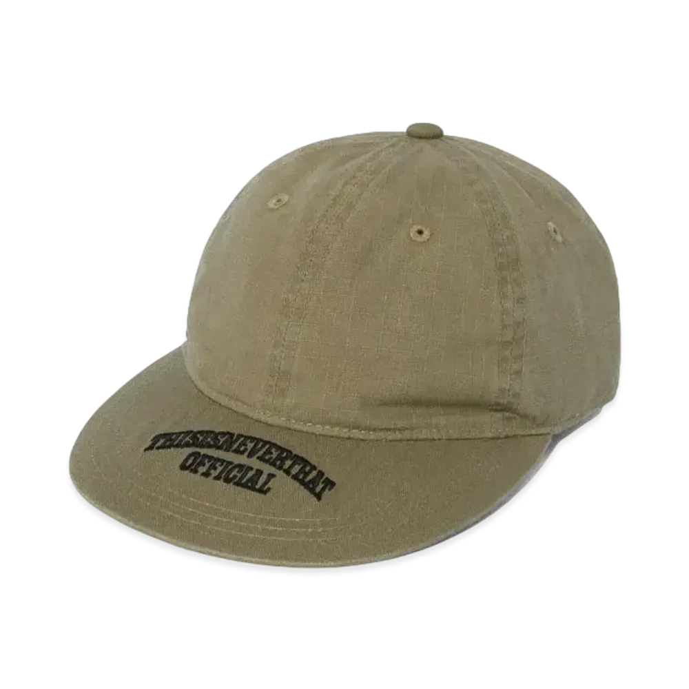 thisisneverthat Visor Embroidered Ripstop Cap "Beige"