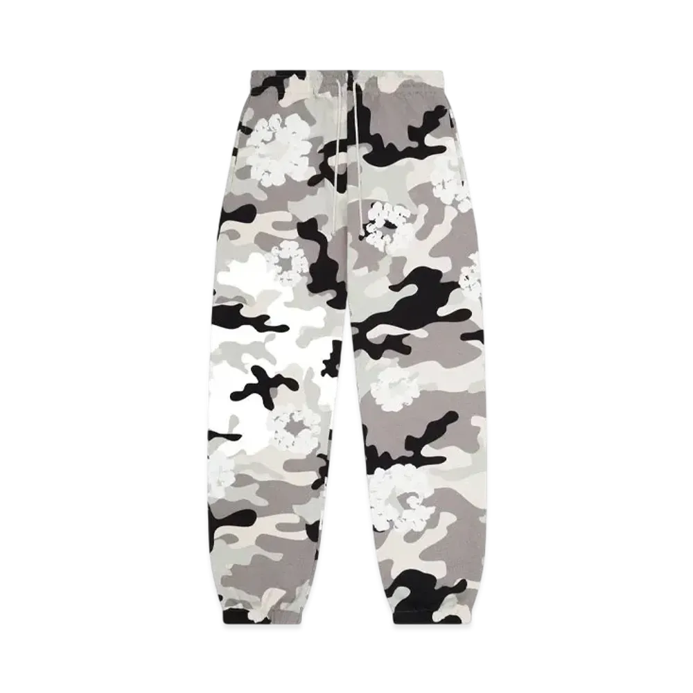 DENIM TEARS White Camo Cotton Wreath Sweatpant "Snow Camo"