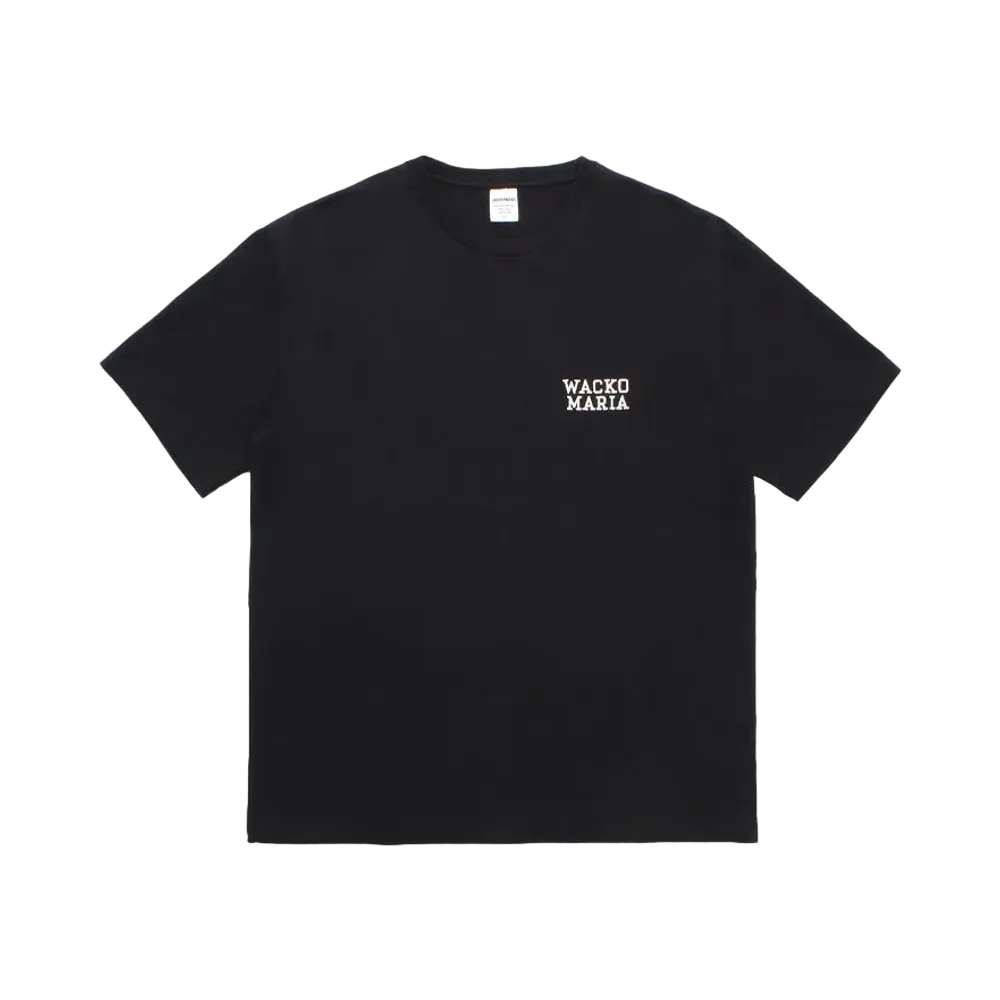 WACKO MARIA Washed Heavy Weight T-Shirt "Black"