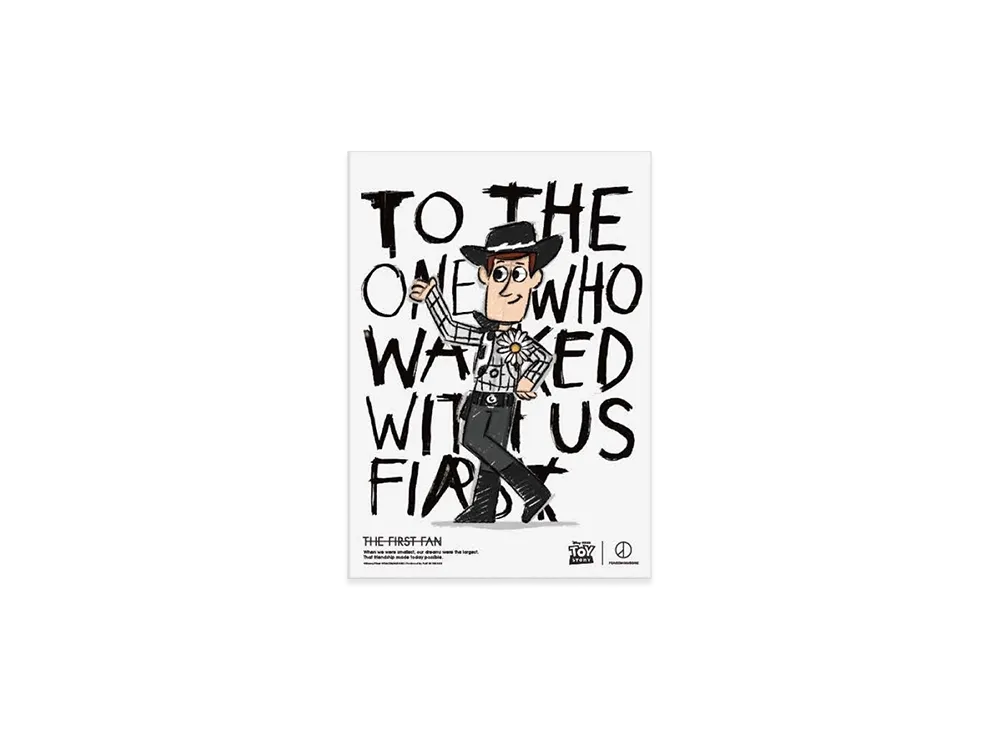 PEACEMINUSONE x Toy Story THE FIRST FAN Poster A3 03 "White" / G-DRAGON
