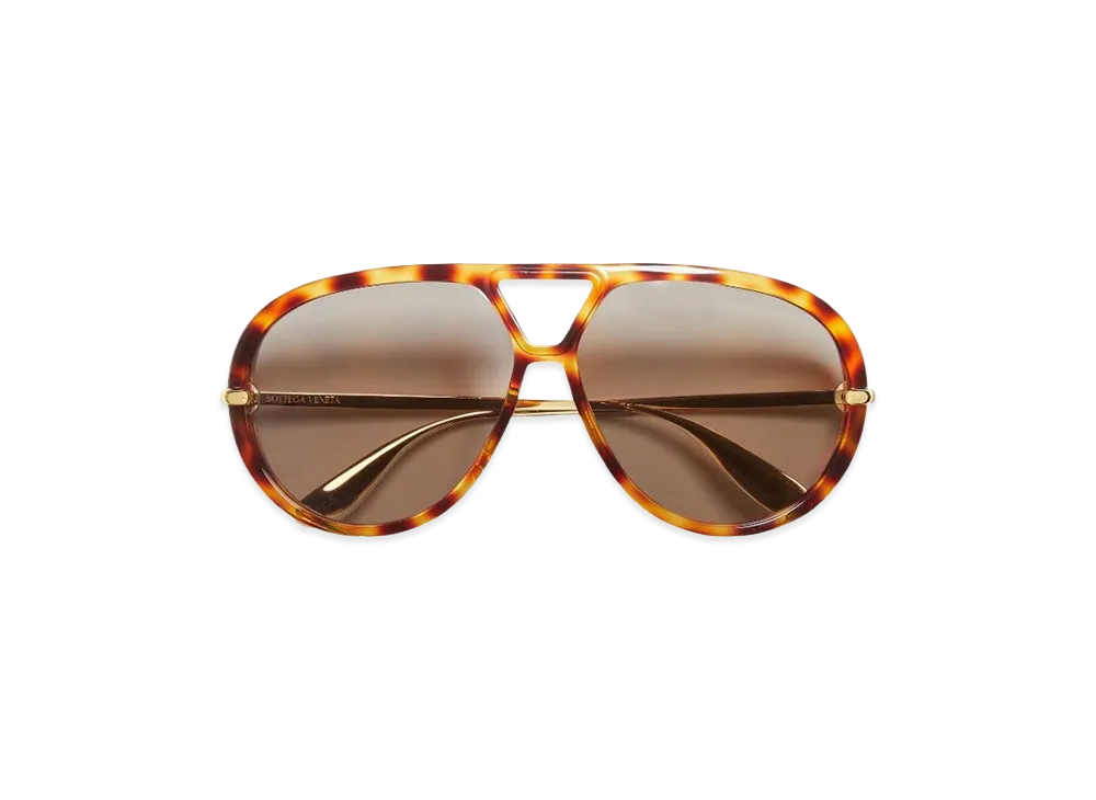 Bottega Veneta Women's Classic Aviator Sunglasses "Brown"
