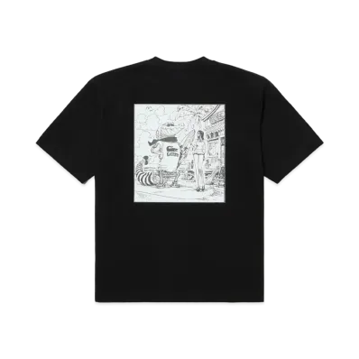 LACOSTE x ONE PIECE Front Cover Back Print T-Shirt "Black"